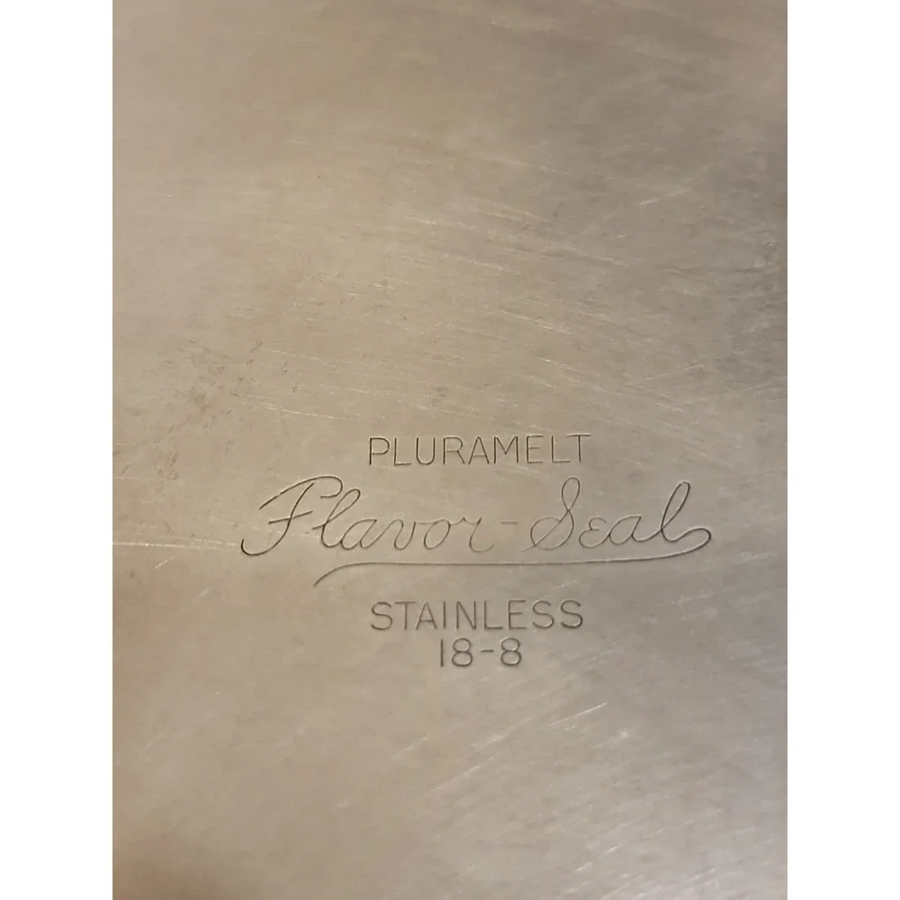 Vintage Flavorseal by Pluramelt  Stainless Steel 18-8 6QT Sauce Pot